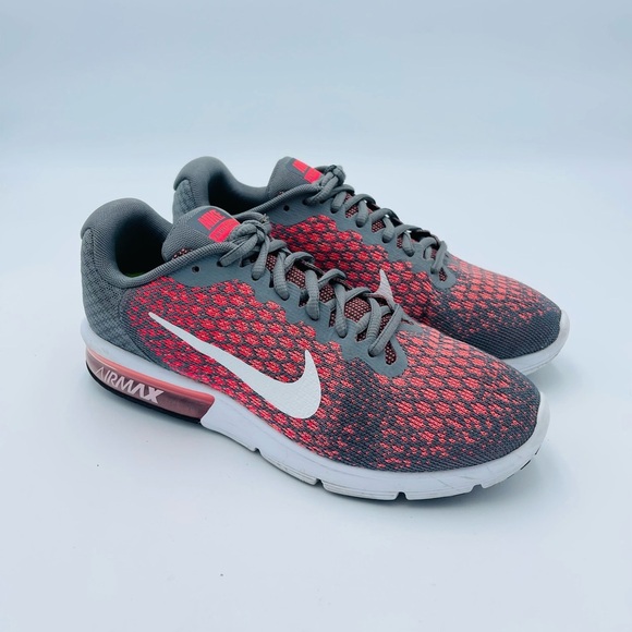 Nike Air Max Sequent 2 Gray Pink Sneakers Shoes - Picture 1 of 8